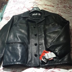 Men's  Schott leather coat